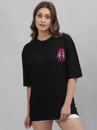 Niko Black Oversized Unisex T-shirt-S / Black