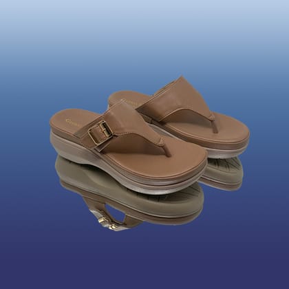 Side Buckle Sandals-TAN / 36