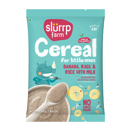TRIAL PACK - Ragi & Rice Cereal: Banana (No Added Sugar), 50g