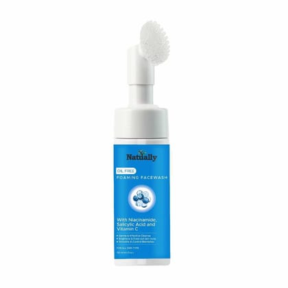 NATUALLY Oil-Free Foaming Face Wash | 130ml-NATUALLY OIL FREE FOAMING FACE WASH 130ml