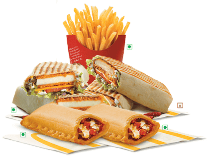 Spicy Paneer/Spicy Chicken Wrap(Any 2)+1 Med. Fries+2  Puff
