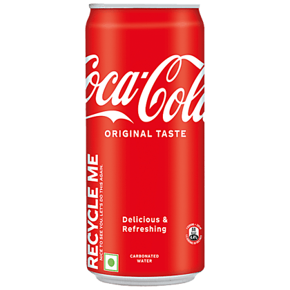 Coca Cola Original Taste Soft Drink - Refreshing, 300 ml Can