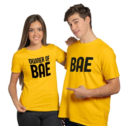 BAE Owner - Latest Couple T-Shirts-S / XS / Yellow