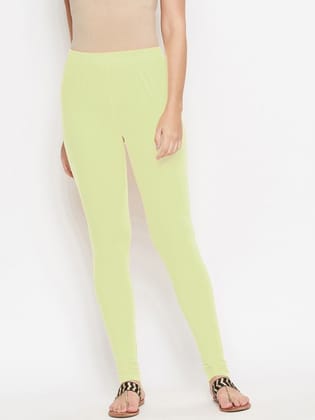 Women Pack Of 2 Solid Churidar-Length Leggings