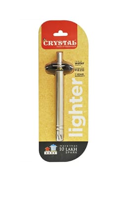 Crystal, Stainless Steel Lighter, Multicolour