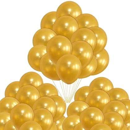 Denzcart Golden Balloon For party and birthday celebration decoration -25 pcs pouch  by Ruhi Fashion India