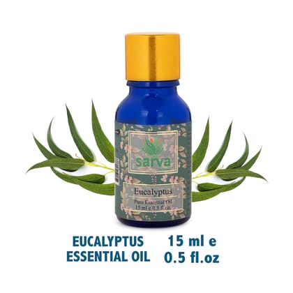 Eucalyptus Oil- 100% Pure & Natural Essential Oil | Helps Cold & Cough Relief | Natural Insect Repellent | Aromatherapy |-15ml