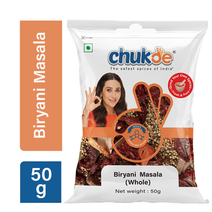 Chukde Spices Biryani Masala (Whole), 50 gm