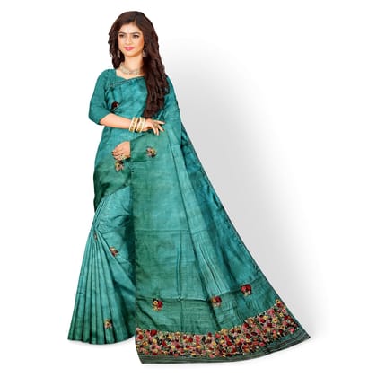 Tussar with handwork-5-Hadwork