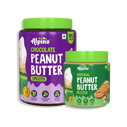 Peanut Butter Combo - Chocolate Smooth 1kg & Natural Crunch 400g - Value Pack