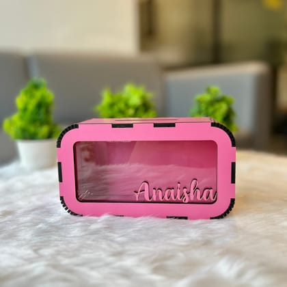 Personalized Piggy Bank-Pink