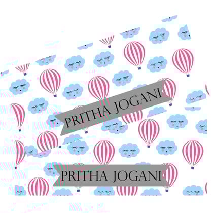 Personalised Money Envelopes - Pastel Hot Air Balloon Theme - Set of 20