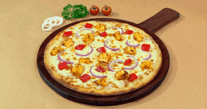 Indi Tandoori Paneer Pizza [7" Regular] __ Thin Crust