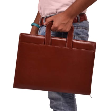Katyani 2 Ring Premium File Folders For Certificates With Adjustable Handles (Color: Brown, Size: FS, 20 Leafs)