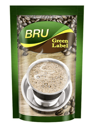 Bru Green Label Filter Coffee  Ground  Roast 500 G