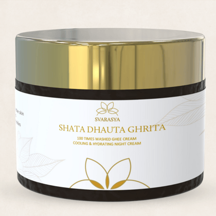 Shata Dhauta Ghrita - 100 Times Washed Ghee (Ancient Skin Repair Night Cream)-50 gms