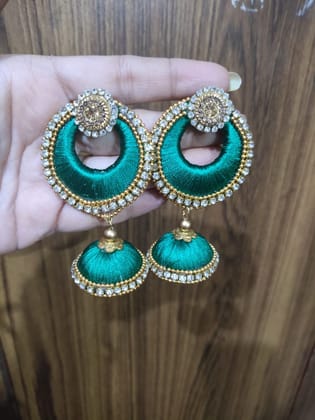 Royal Chandbali Jhumka Earrings