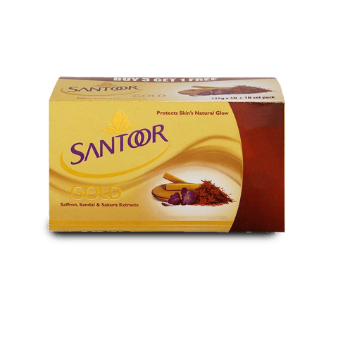 Santoor Gold Soap, 125 gm Pack