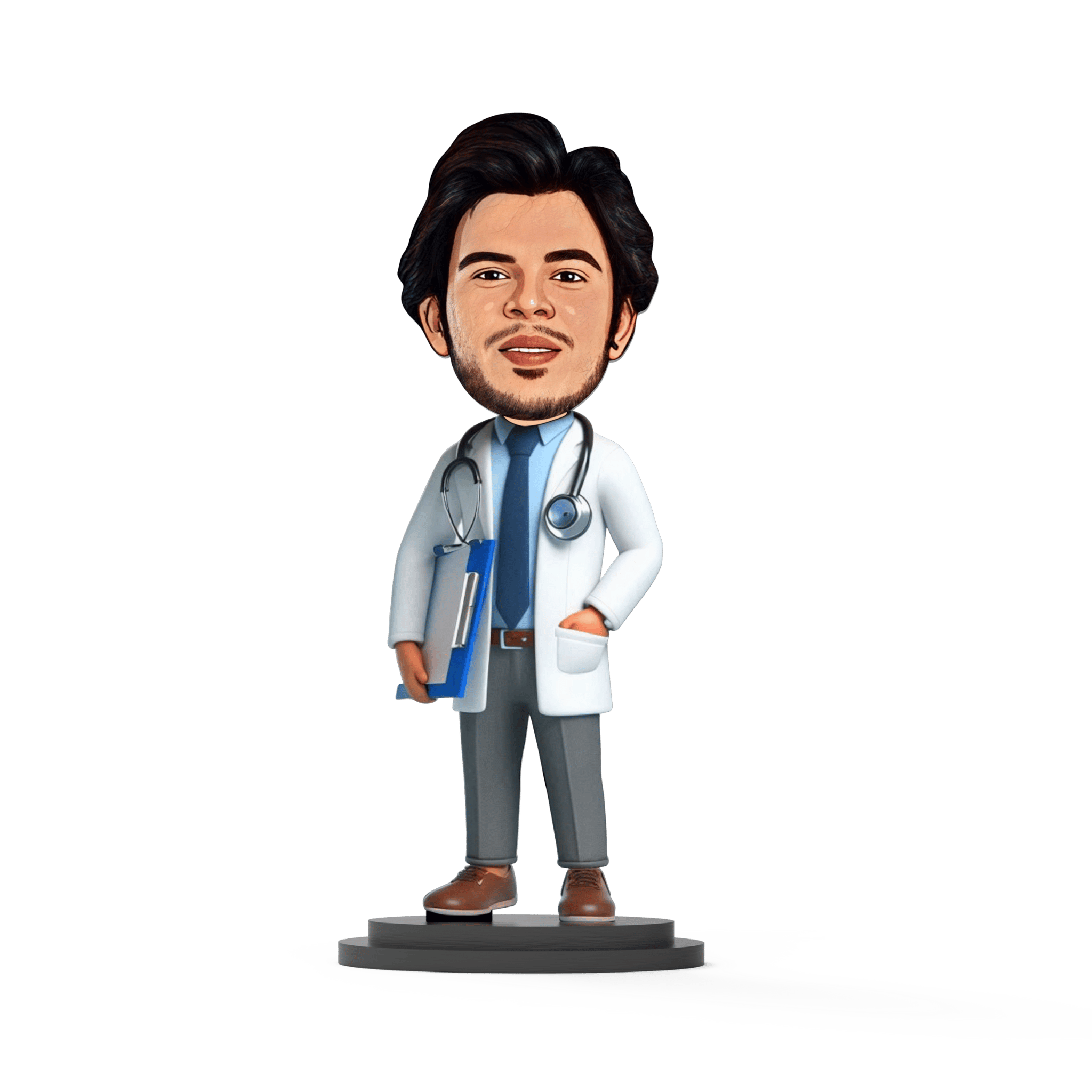 Avatar Studio Personalized Gift for Friends, Brother, BFF, Boyfriend, Father Character Caricature Photo Frame Unique Design Customized Gift for Friends & Family  (DOCTOR MAN -2)-7 Inches