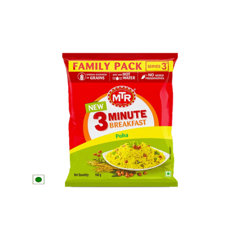 MTR 3 Minute Breakfast Poha, 160 gm Pouch