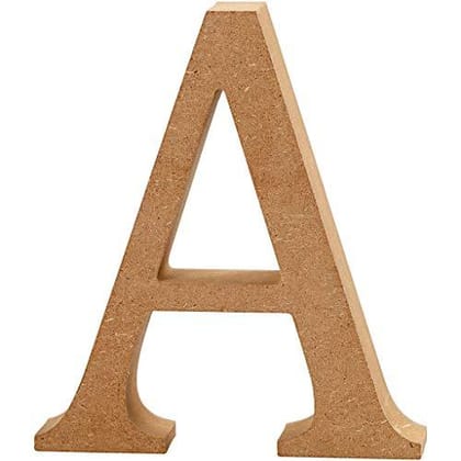 AmericanElm 6 Inch Unfinished MDF English Upper Case Alphabets Cutouts for DIY Art and Craft Work (Height x Thickness- 6 In x 11 mm)-B