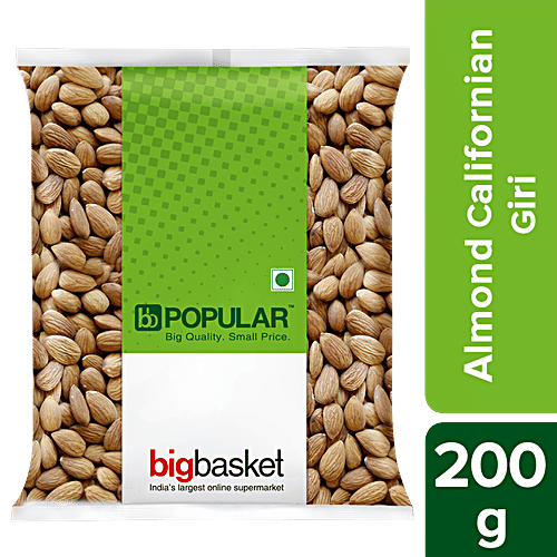 BB Popular Almond/Badam - Californian, Giri, 200 g Pouch