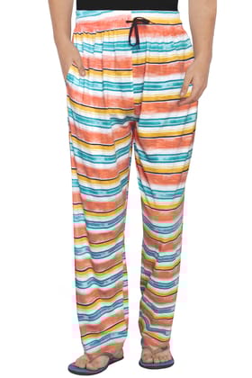 Orange Green and White Check Pyjama-S