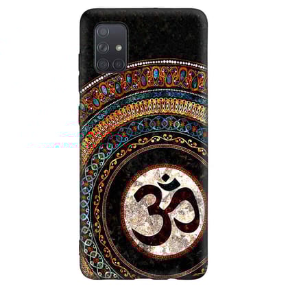 3D Om  Samsung A71 Premium Embossed Mobile cover