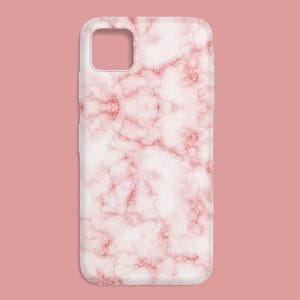 We Pink Marble Printed Soft Silicone Mobile Back Cover