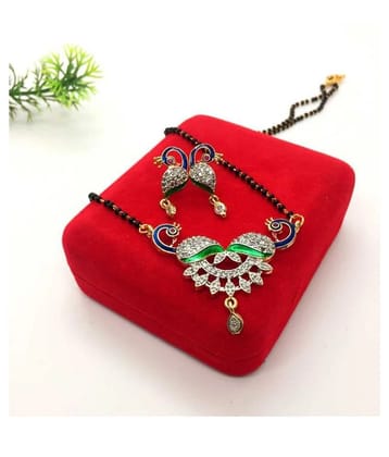 Sunhari Jewels - Golden Mangalsutra Set ( Pack of 1 ) - Golden