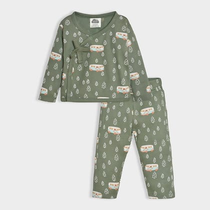 Adventure Wolks Wrapover Set-0-3 M / Green