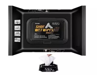 Sneaker Shoe Cleaner Wipes - 1 Packs of 80 - Portable Sneakers Cleaner Shoe Wipes Quickly Remove Dirt Stains