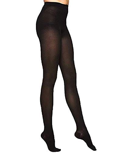 HAYBERG Women High Waist Skin Stockings Fiber Excellent Stretch Sheer Tights Long Comfort Super Soft Pantyhose Black