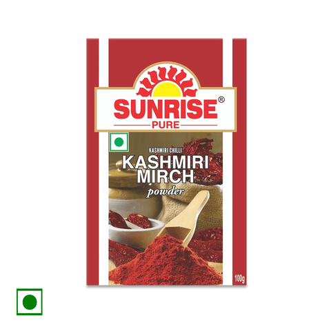 Sunrise Pure Kashmiri Mirch Powder, 100 gm Box