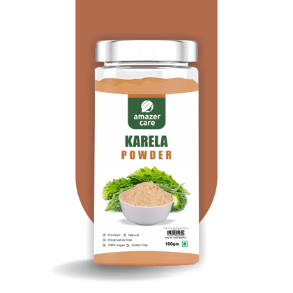 AmazerCare Karela Powder - Pure Bitter Melon Extract For General Wellness & Healthy Living-100gm