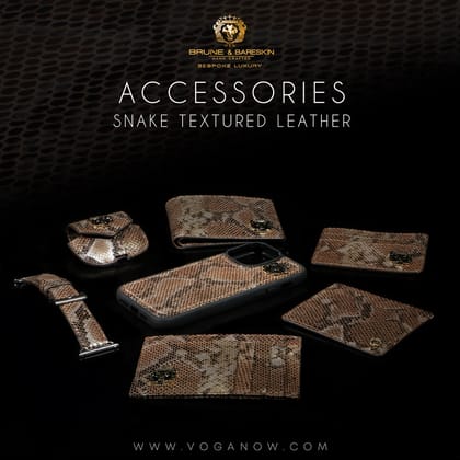 Snake Skin Textured Leather Combo of Different Accessory-13 / Gen 1 / FS
