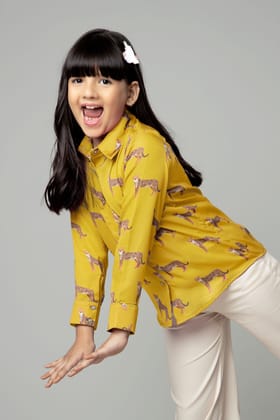 Yellow Leopard Print Shirt for Girls-15 Year / Golden Yellow / KSH09,NIL,DPLZ059-65%,1,NILL,NILL,NILL,NILL,THY02,FS01,NILL,BT02,10,NILL,NILL