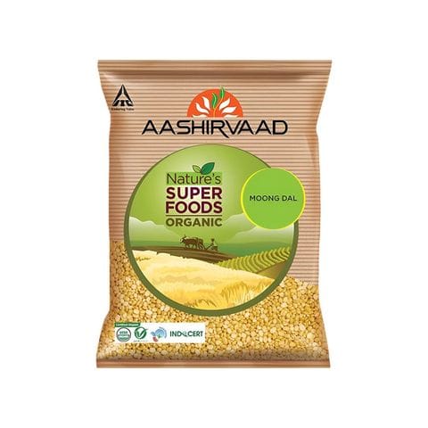 Aashirvaad Nature's Super Foods Moong Dal, 1 kg Pouch