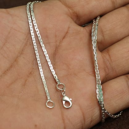 Brass Silver Chain-Brass / 1 Pc