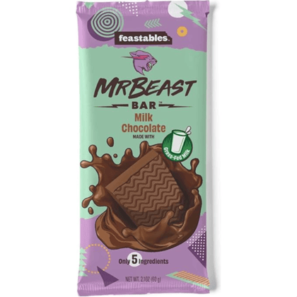 Mr. Beast Milk Chocolate Made with Grass-Fed Milk Chocolate - Imported