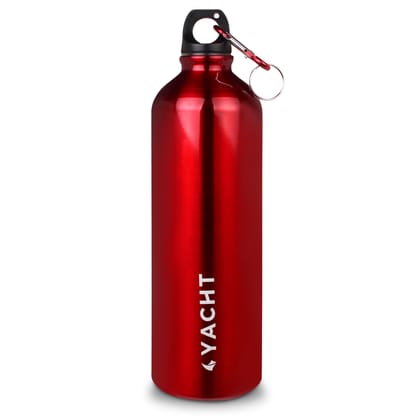Yacht Aluminium Single Wall Fridge Water Bottle, Refrigerator Bottle, Ninja Red, 750 ml
