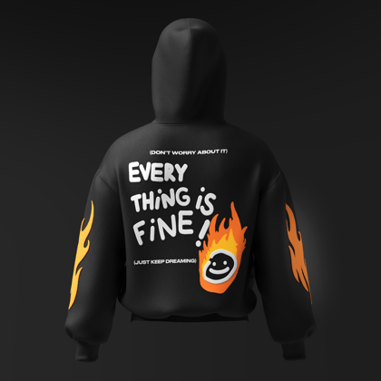 EVERYTHING-IS-FINE Hoodie-XL
