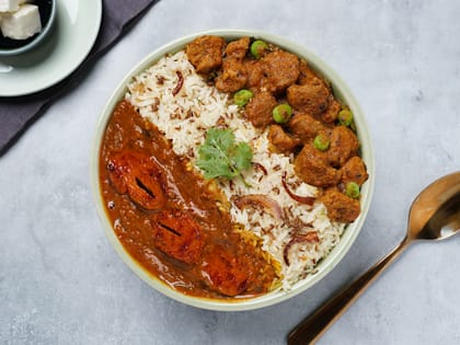 Kadhai Chaap, Soya Masala And Jeera Pulao