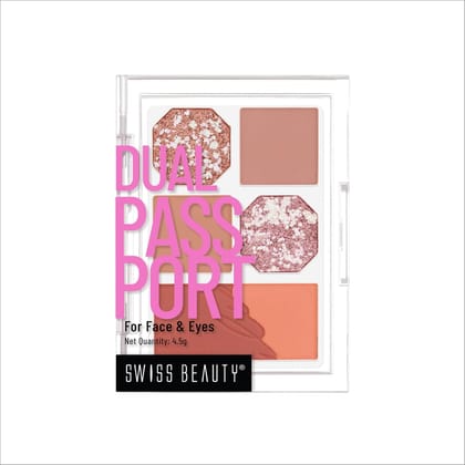 Swiss Beauty Face and Eye Dual Passport Palette-Shade No. 2 — DINNER DATE