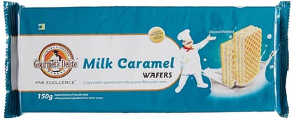 Gourmet'S Delight Wafers, Milk Caramel, 150G (Pack Of 2)