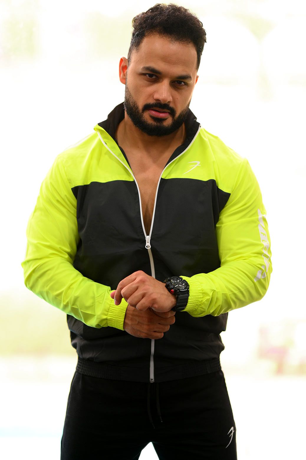 Trainer Jacket Neon Green-S