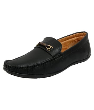 SHOES KINGDOM Black Loafers - 8
