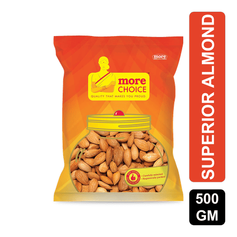 More Choice Dry Fruits Superior Almond, 500 gm Pouch