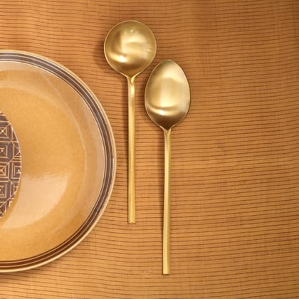 MRYDA VEG SERVING LADDLES-GOLD / BRASS / 2 LADDLES