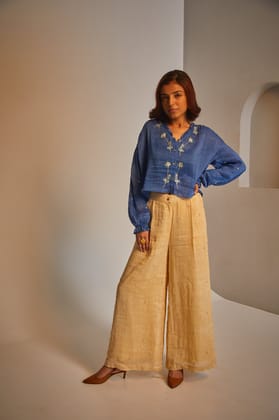 Melody Shirt - Blue-XS